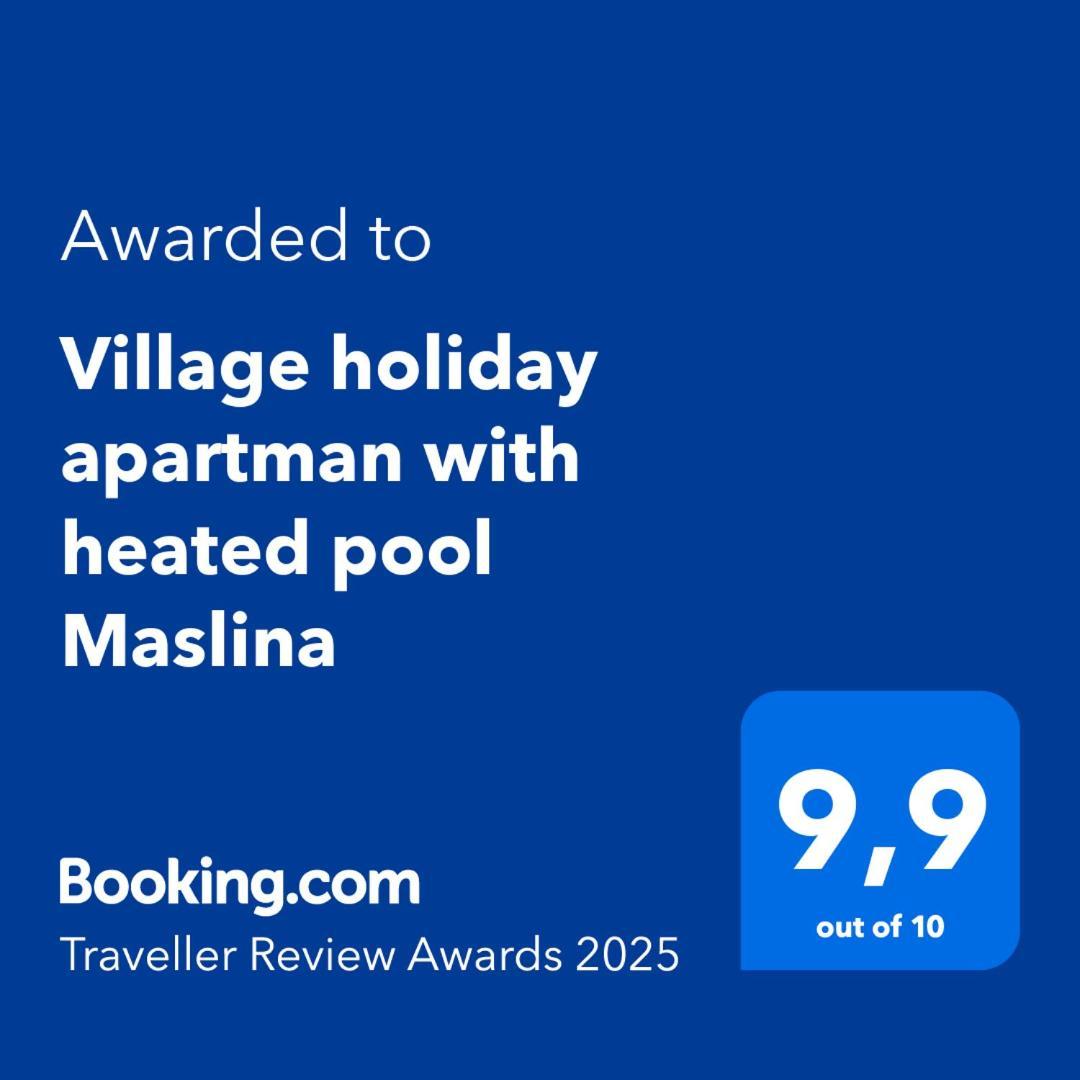 Village Holiday Apartman With Heated Pool Maslina Kostanje Экстерьер фото